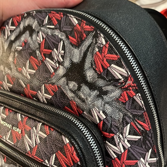 NWT Michael Kors collection, rare numbered edition Hudson graphic logo backpack - Picture 4 of 13